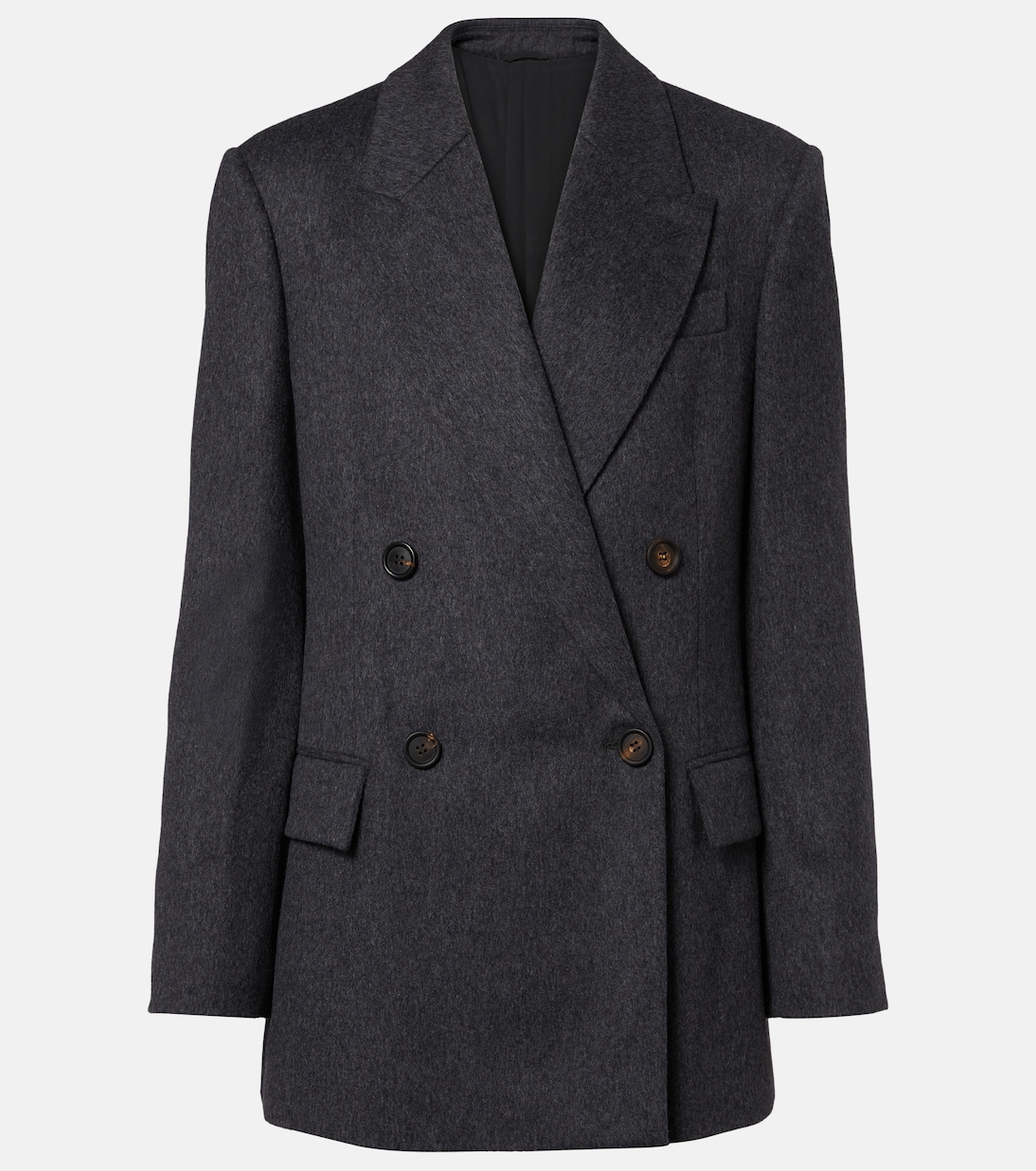 Double-breasted wool jacket | Brunello Cucinelli