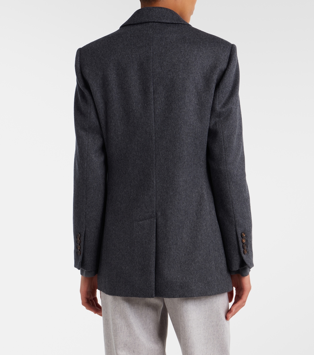 Double-breasted wool jacket | Brunello Cucinelli