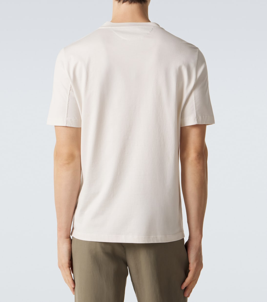 تي شيرت من القطن الجيرسيه مطبوع | Brunello Cucinelli