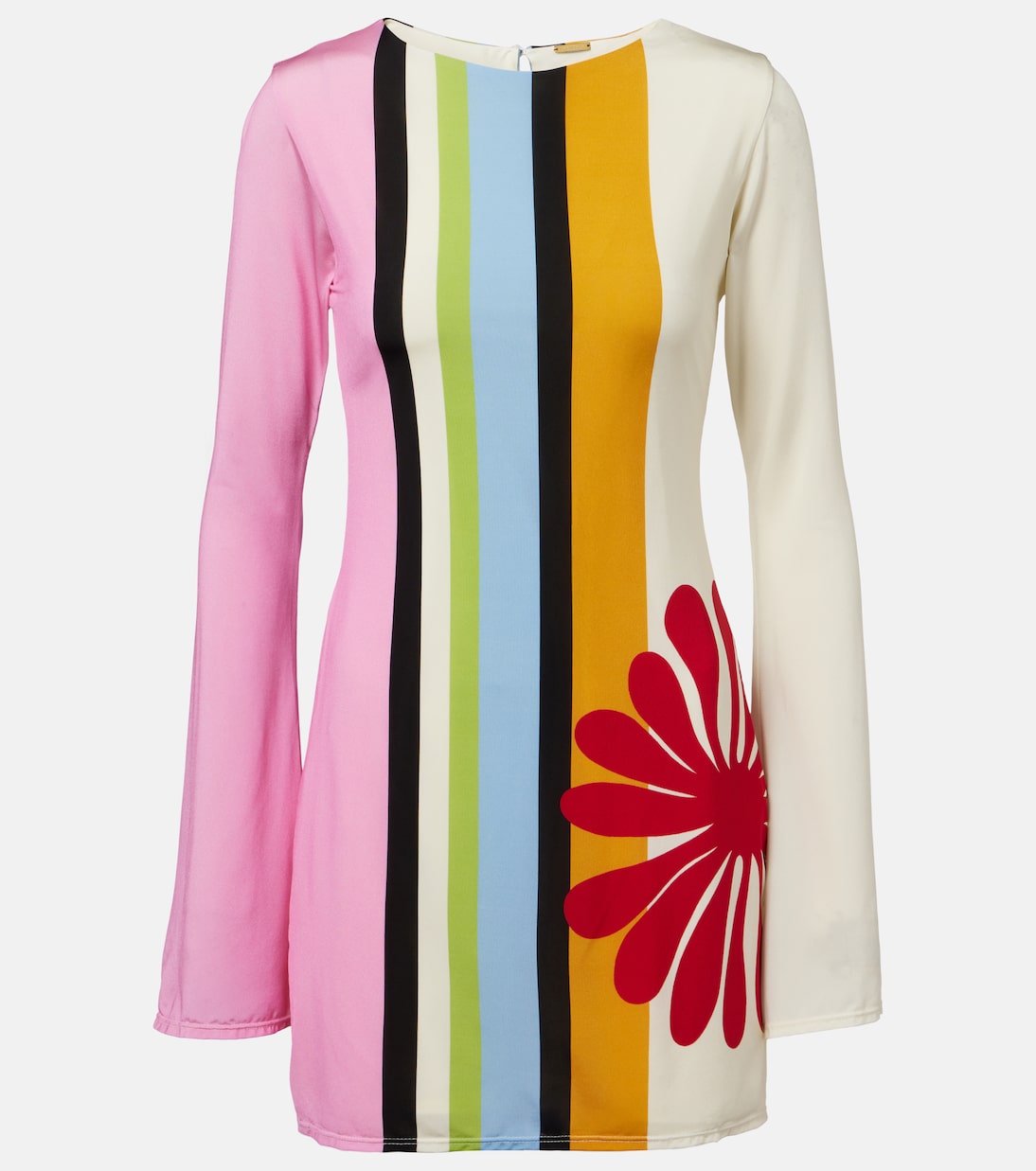Maisha floral striped minidress  | Cala de la Cruz
