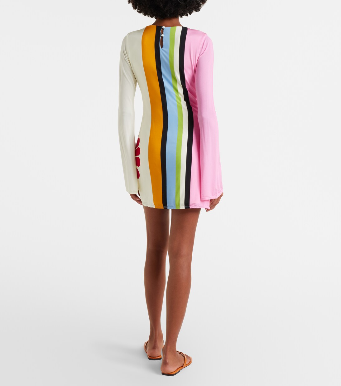 Maisha floral striped minidress  | Cala de la Cruz