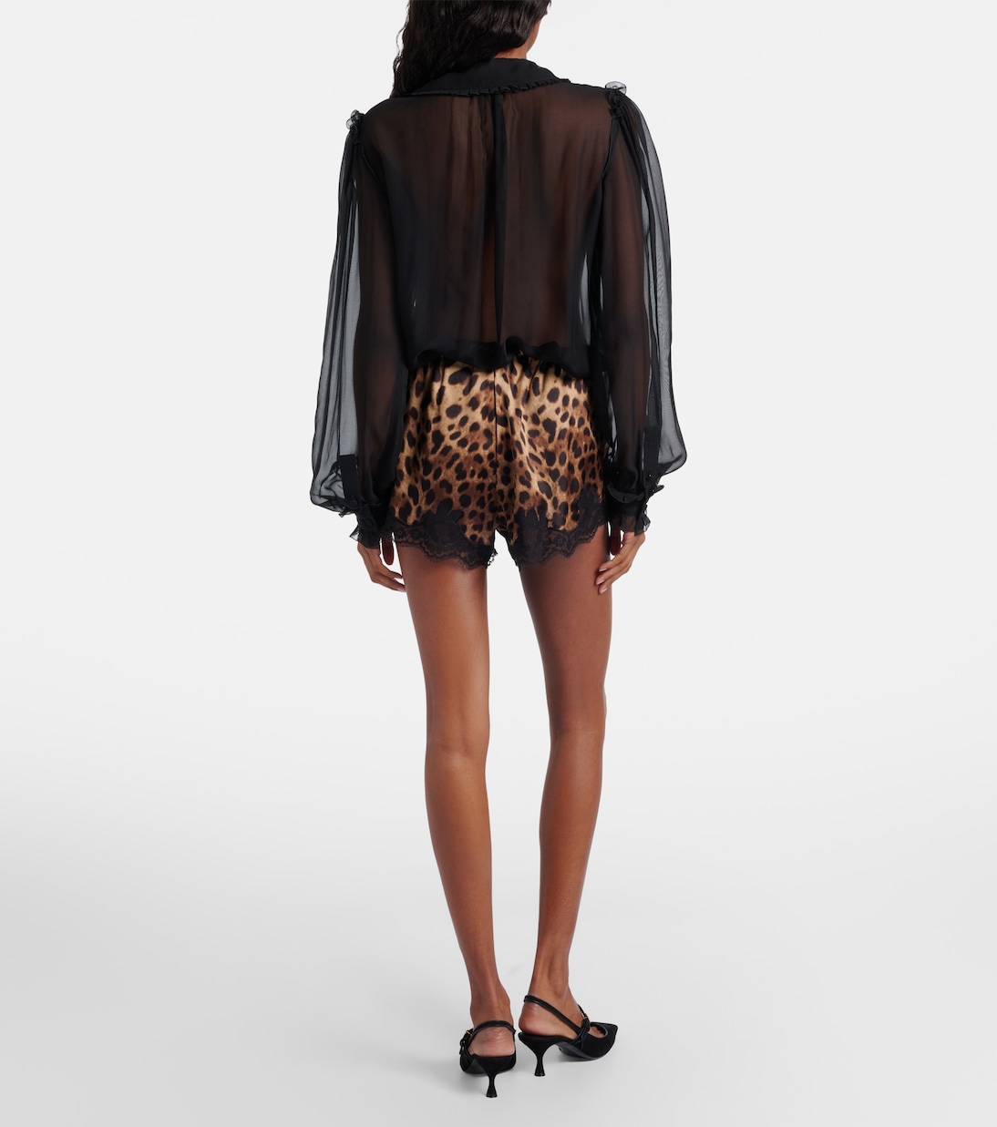 Bedruckte Shorts aus einem Seidengemisch  | Dolce&Gabbana