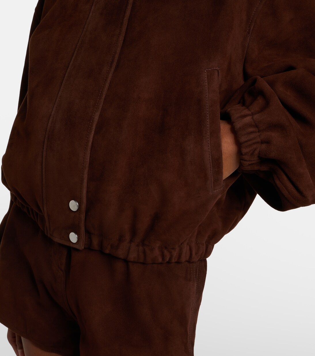 Blouson Pia aus Veloursleder | Nour Hammour