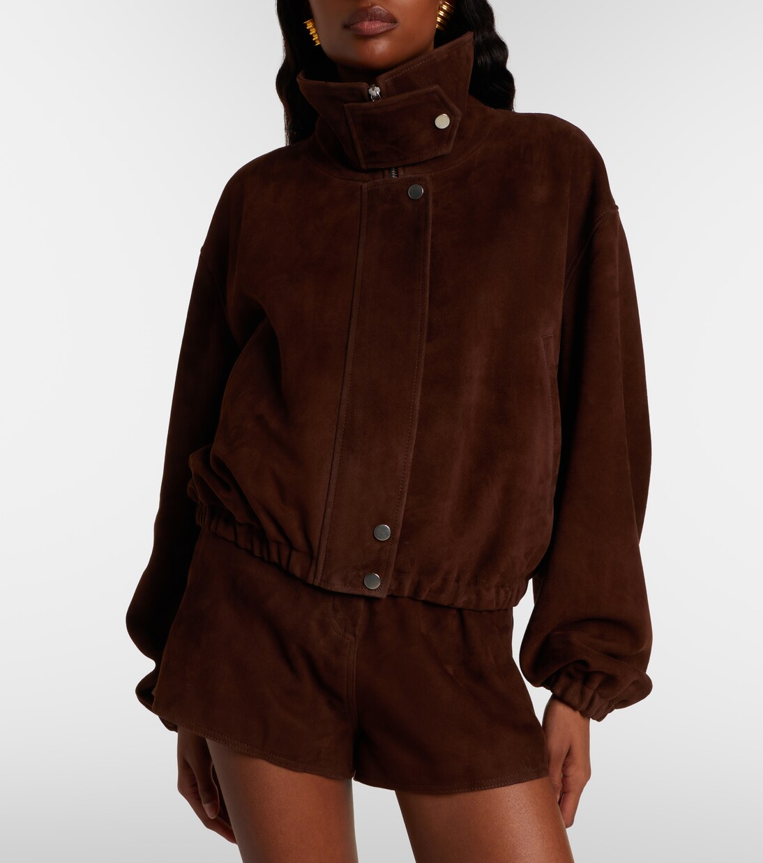 Blouson Pia aus Veloursleder | Nour Hammour