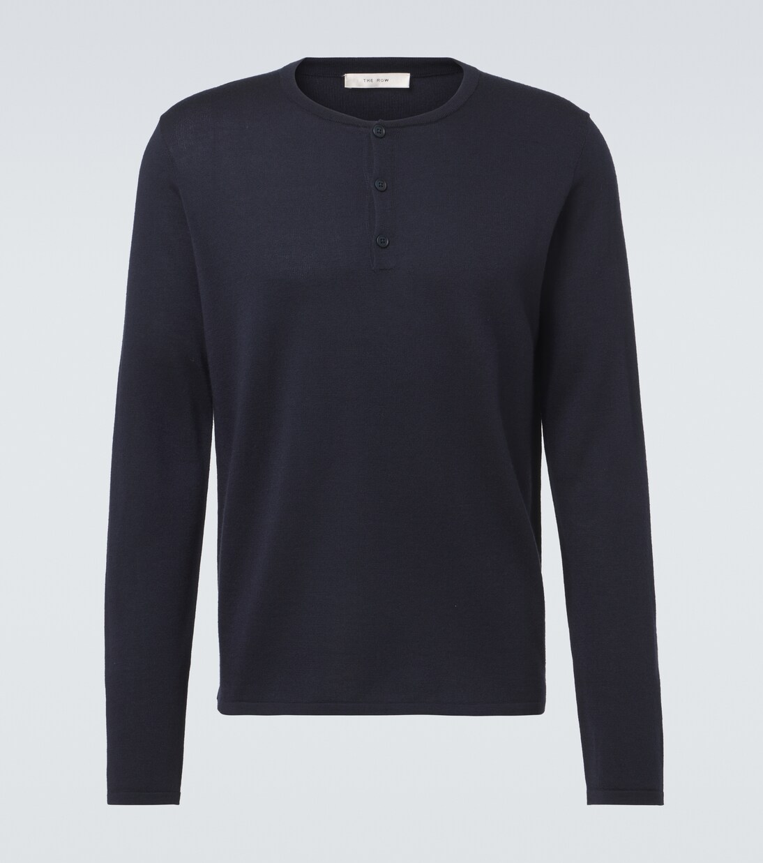 Ayan cashmere and silk Henley shirt | The Row
