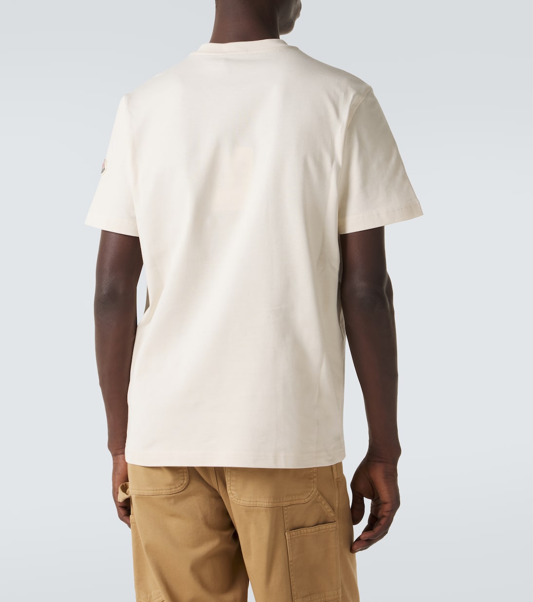 Denim-trimmed cotton jersey T-shirt | Moncler