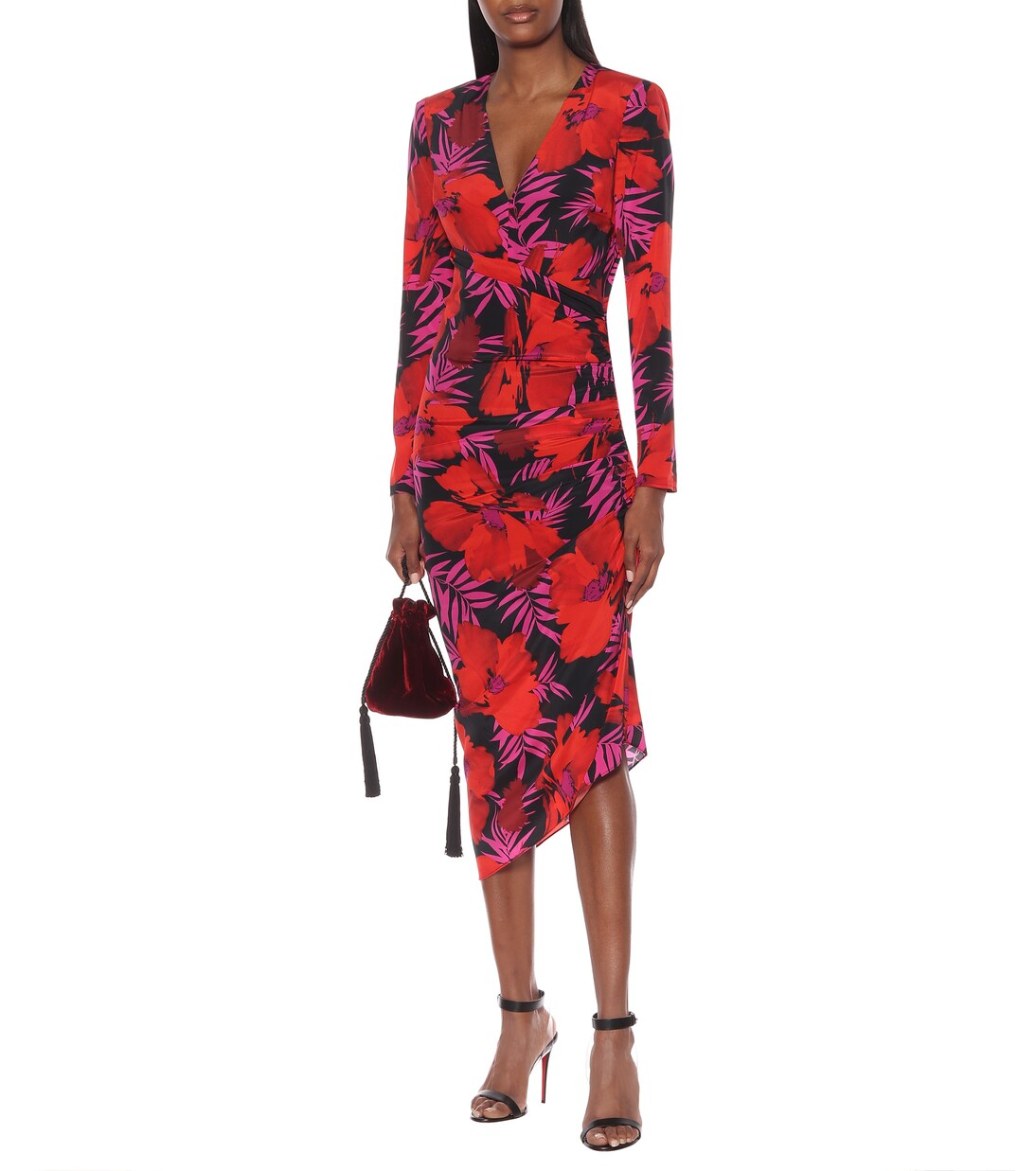 Robe Alvaro imprimée en soie mélangée | Veronica Beard