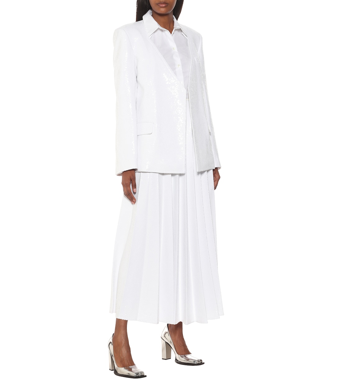 Verzierter Midirock mit Pailletten | Peter Do