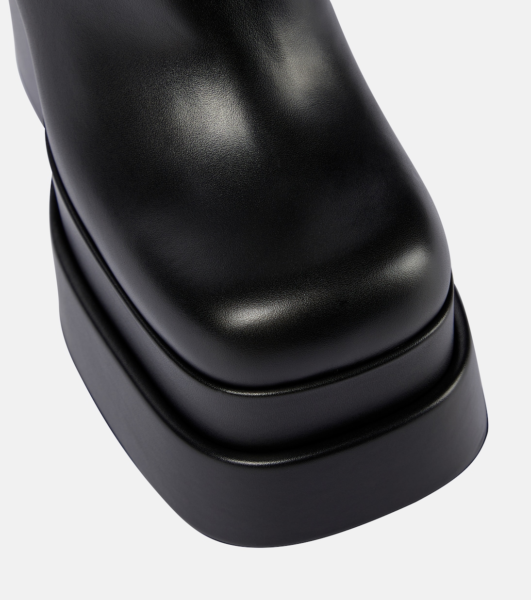 Intrico leather platform ankle boots | Versace