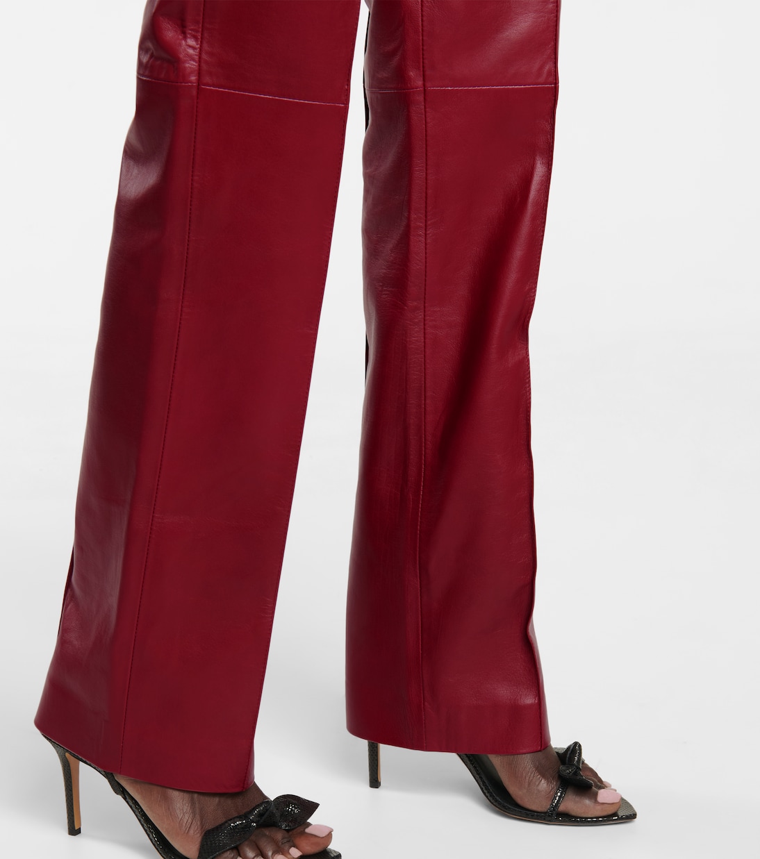 Pantalon Bilirokia à taille haute en cuir | Isabel Marant