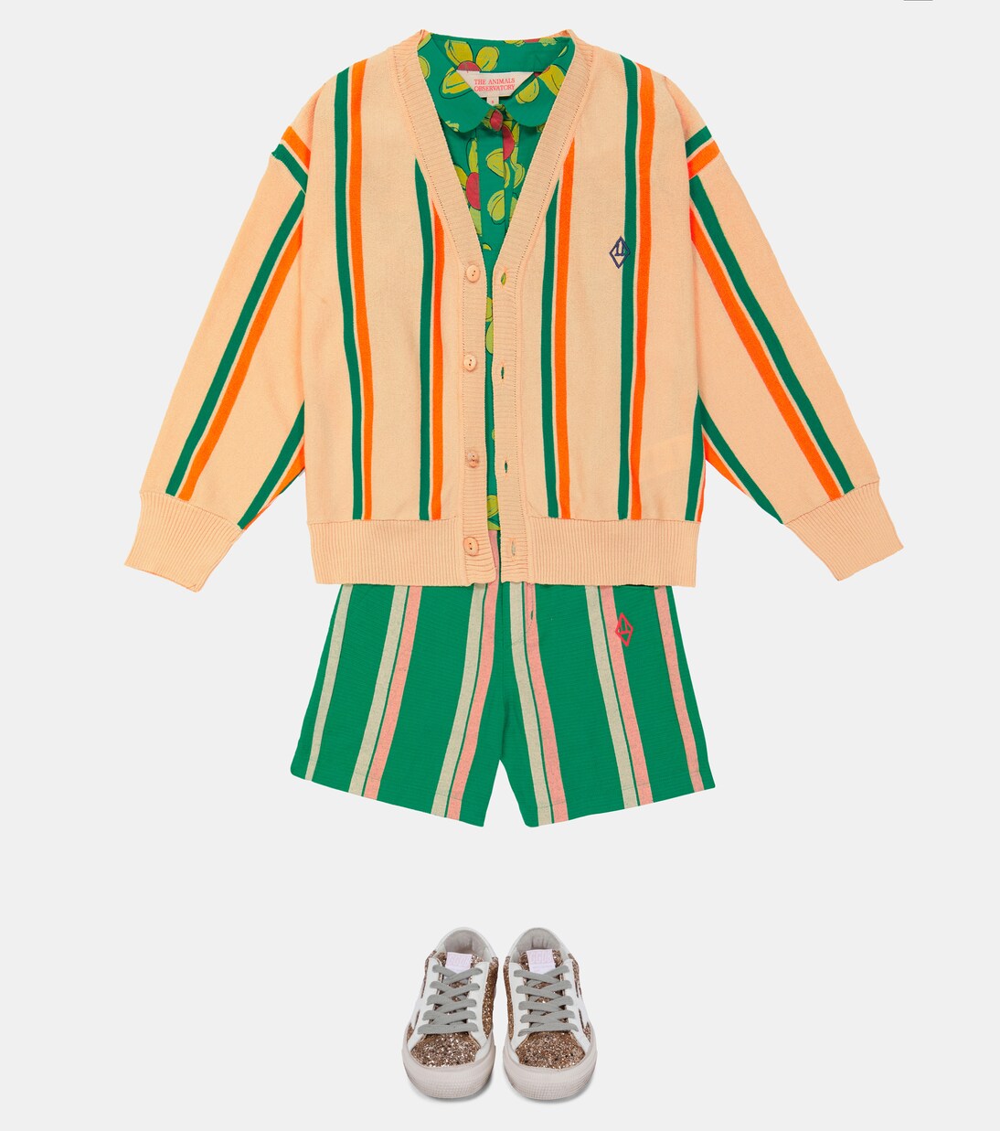 Racoon striped cardigan | The Animals Observatory