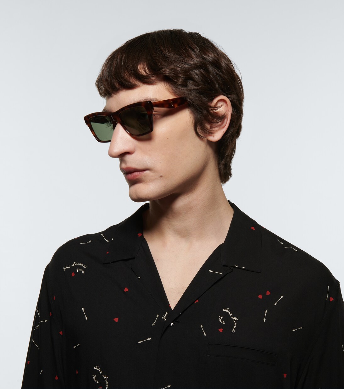 Rectangular acetate sunglasses | Saint Laurent