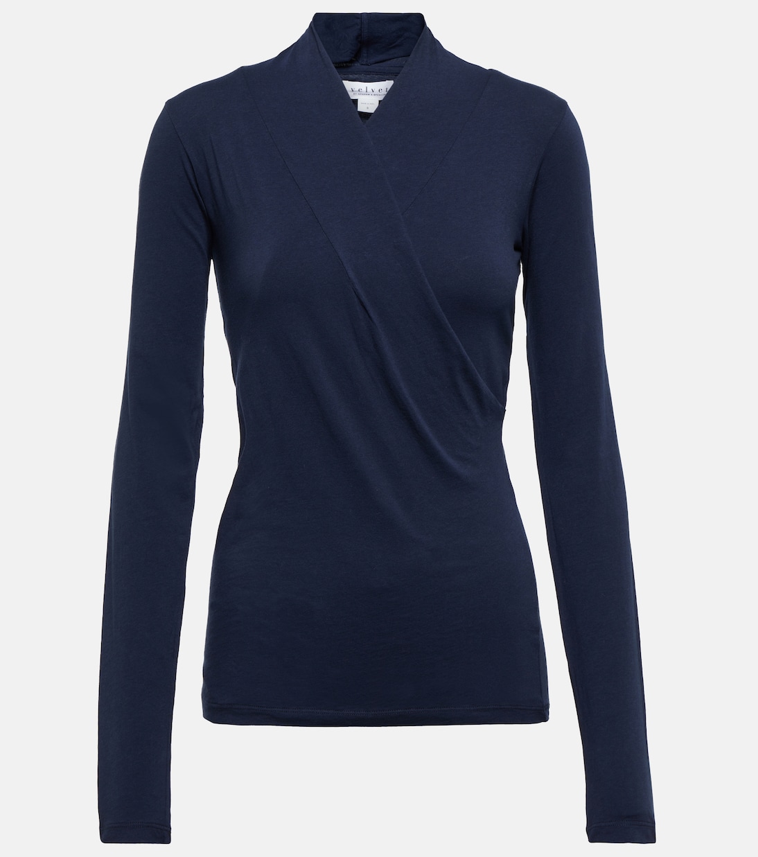 Top wrap Meri en mezcla de algodón | Velvet