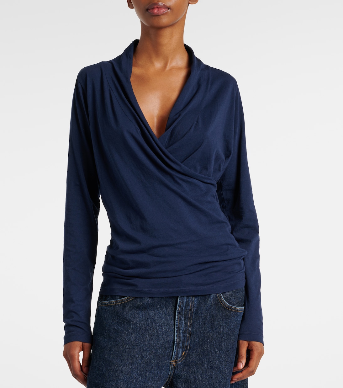 Top wrap Meri en mezcla de algodón | Velvet