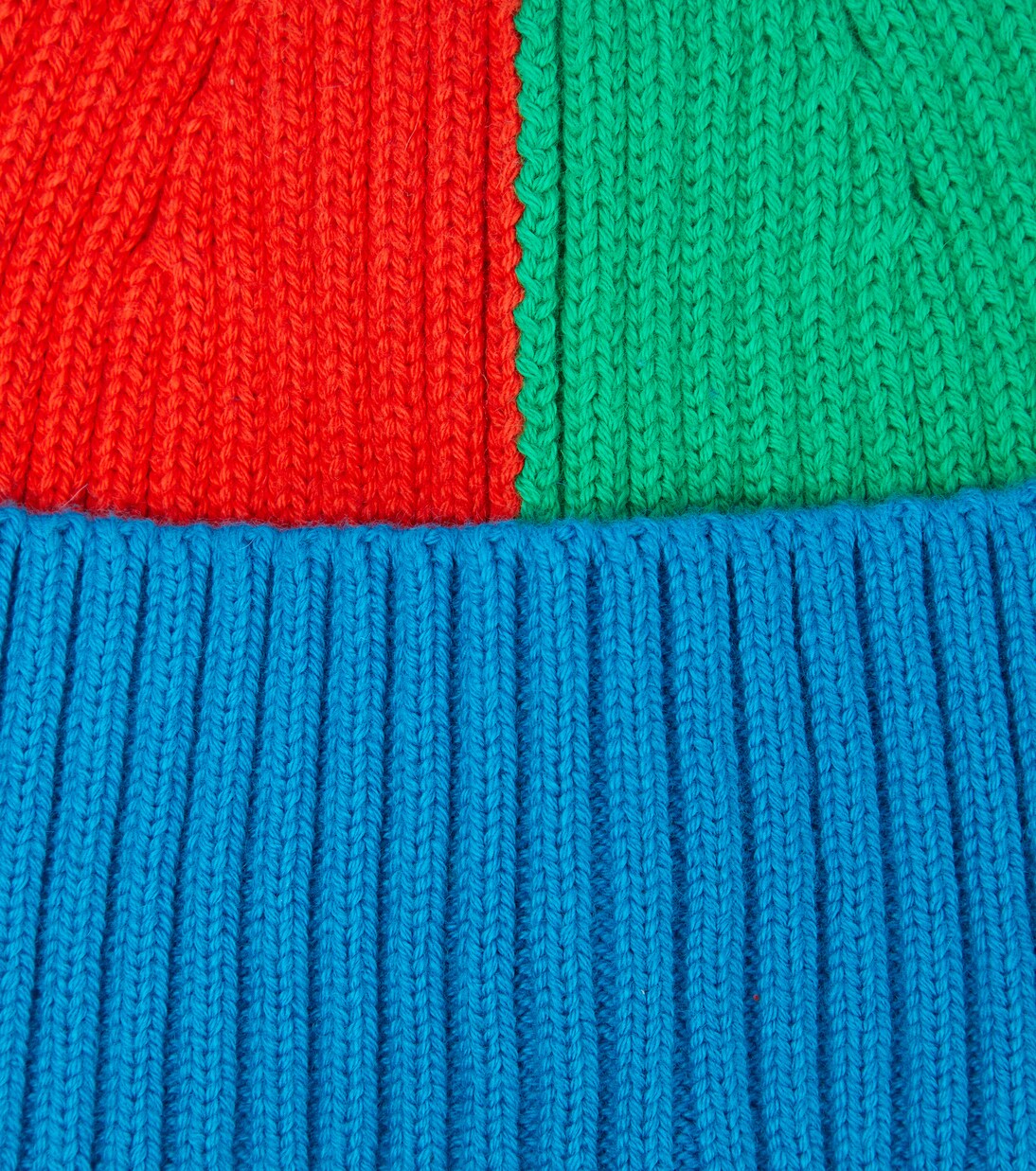 Colorblocked cotton and wool beanie | Stella McCartney Kids