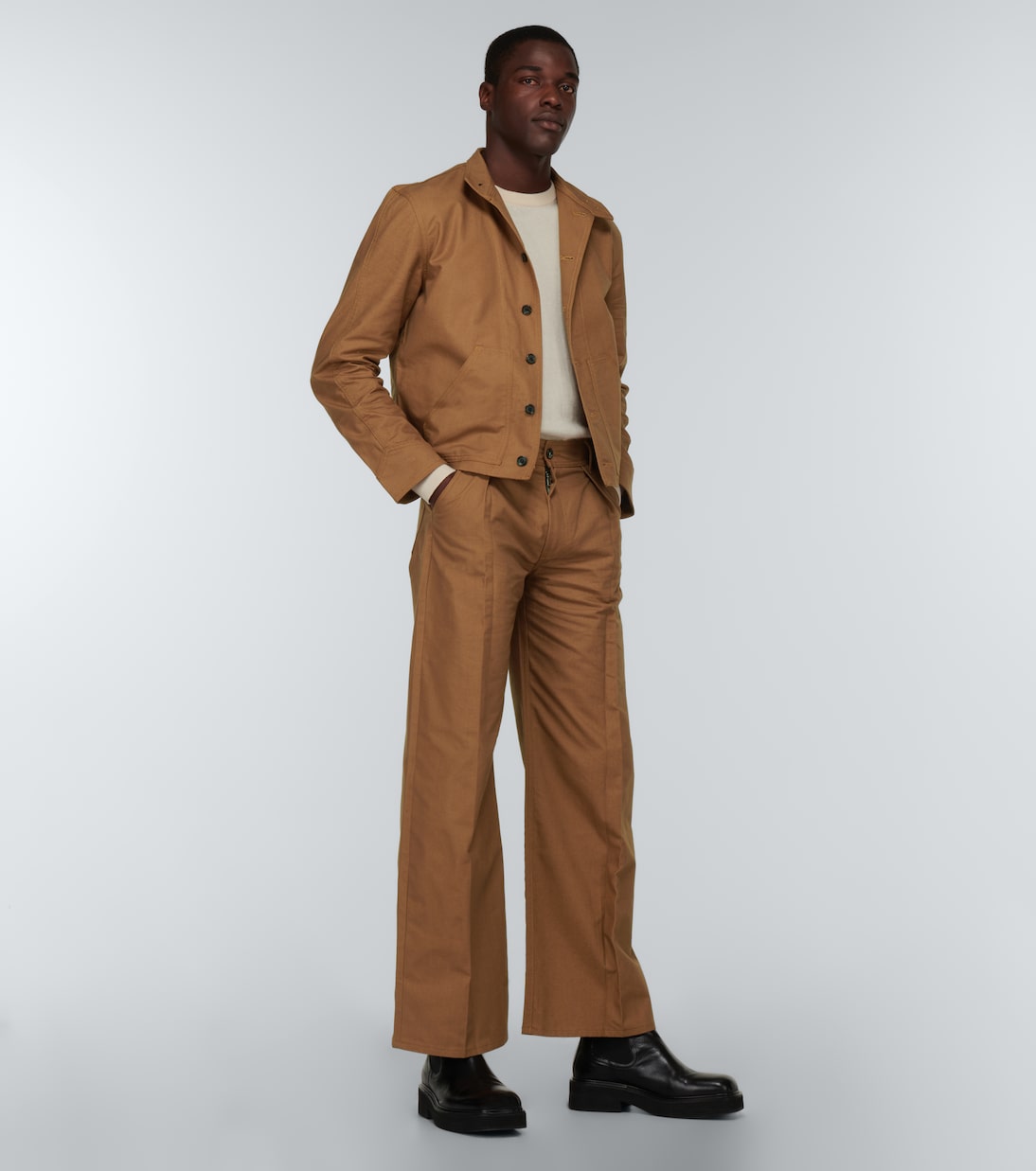 Cotton canvas blouson jacket | Winnie New York