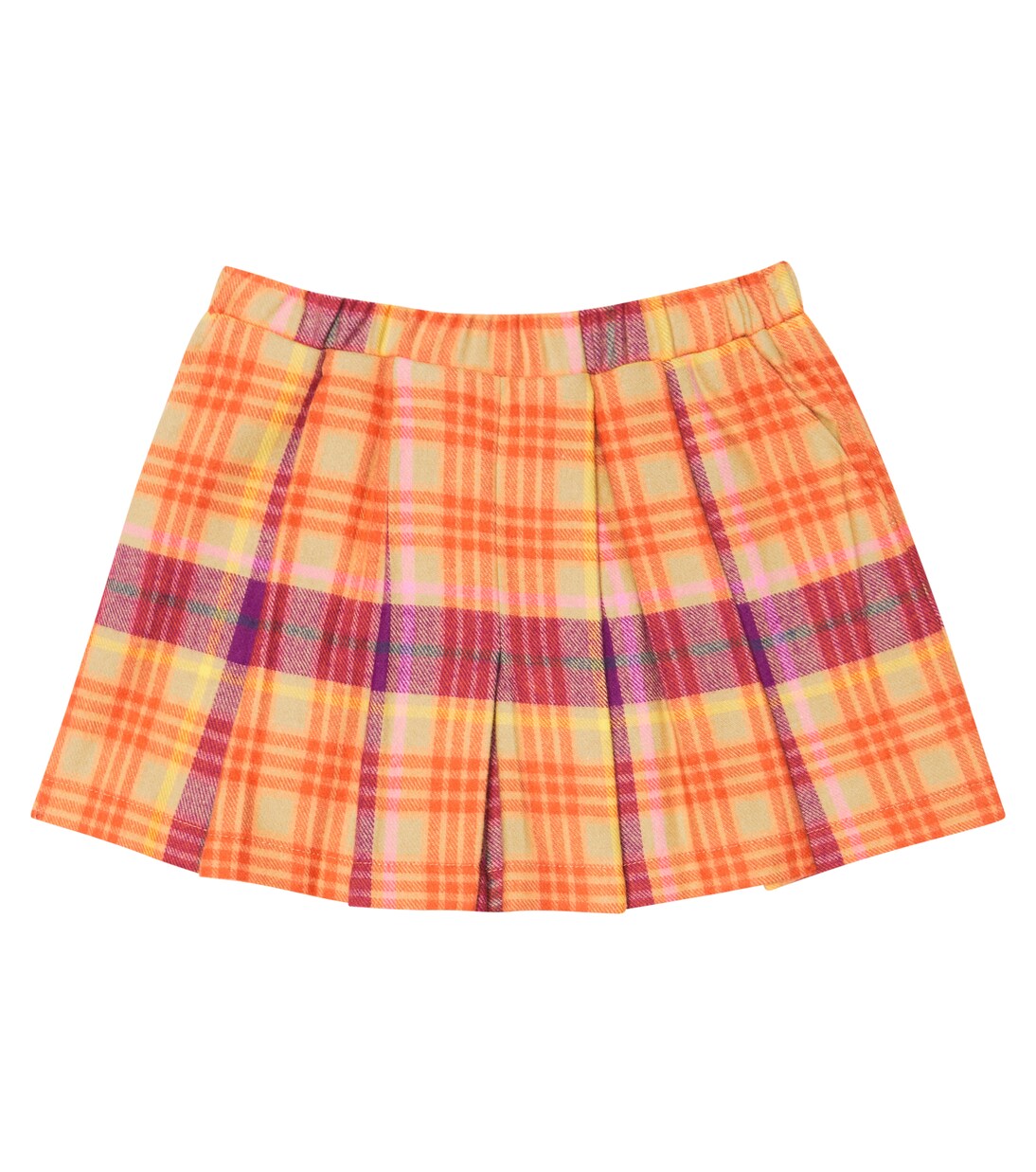 Jupe-short en coton à carreaux | Paade Mode