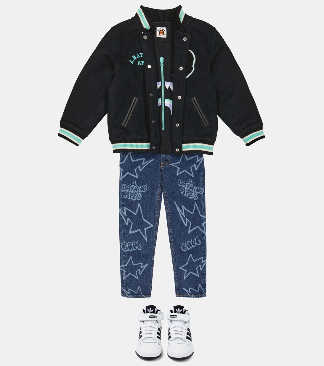 Printed jeans | BAPE Kids