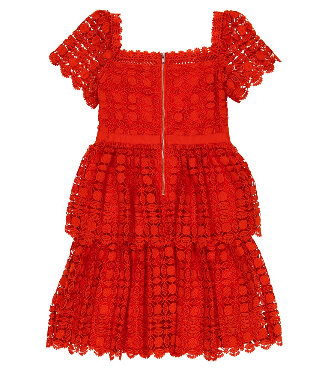Lace tiered dress | Self-Portrait Kids