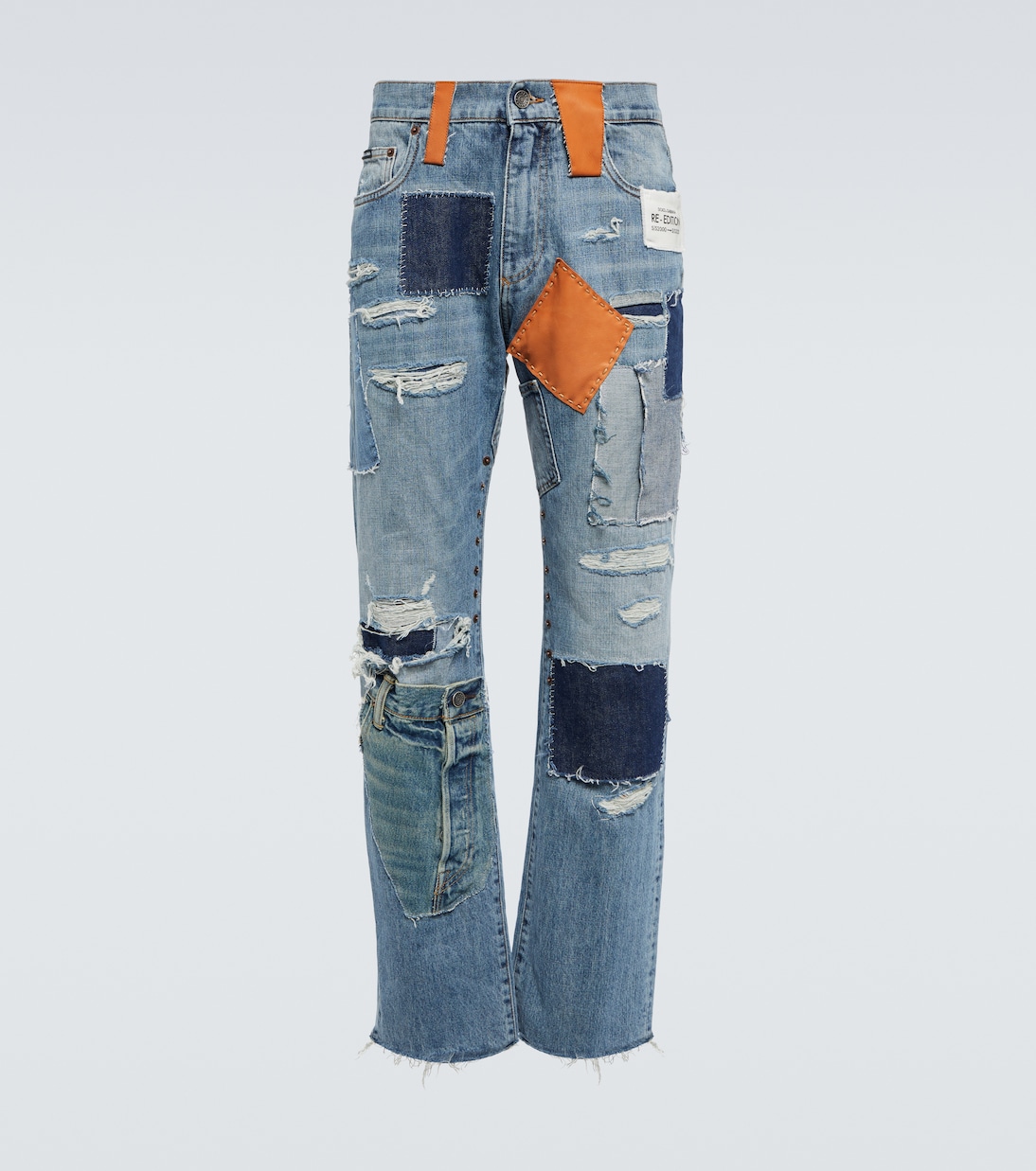Patchwork straight jeans | Dolce&Gabbana