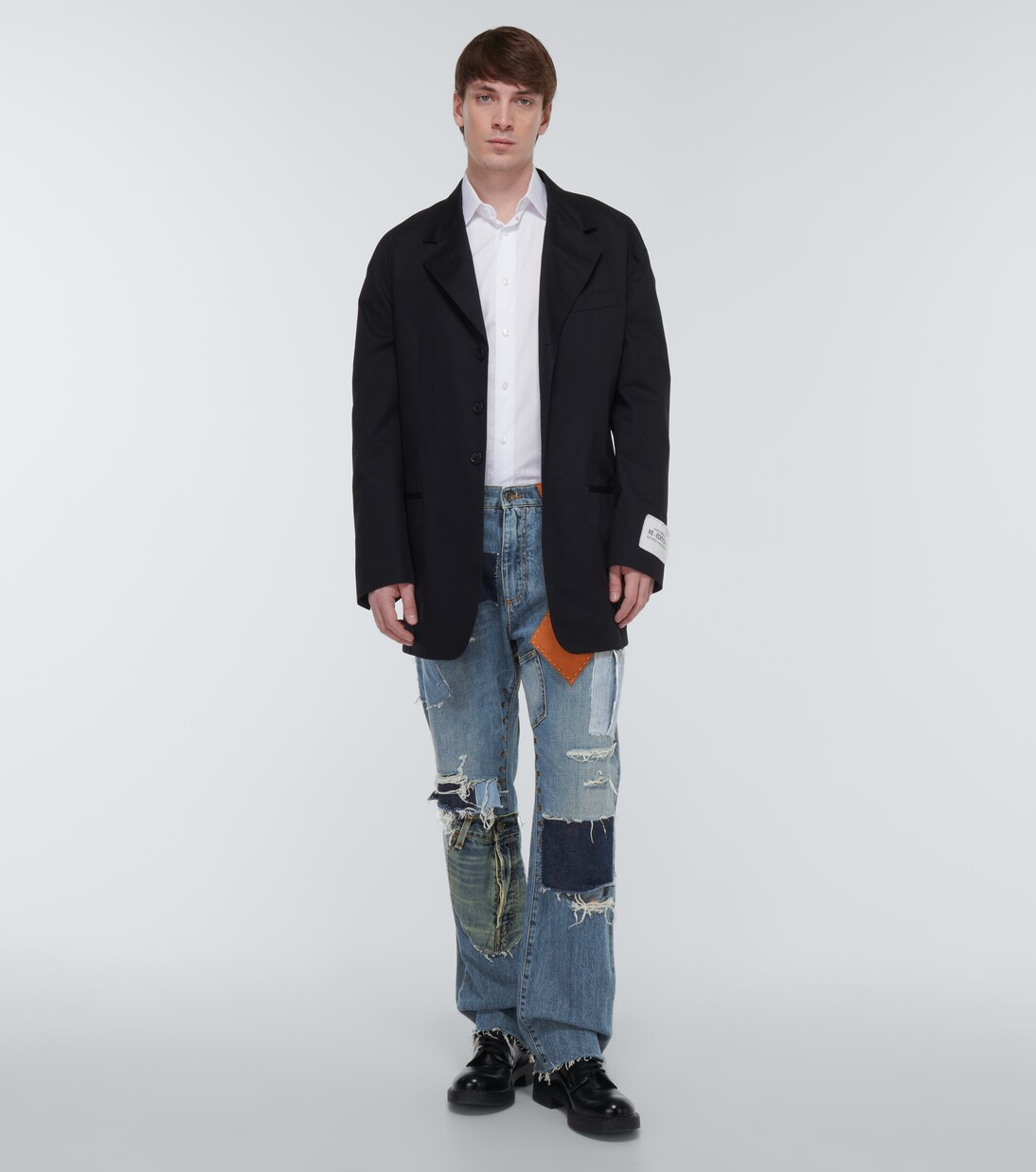 Patchwork straight jeans | Dolce&Gabbana