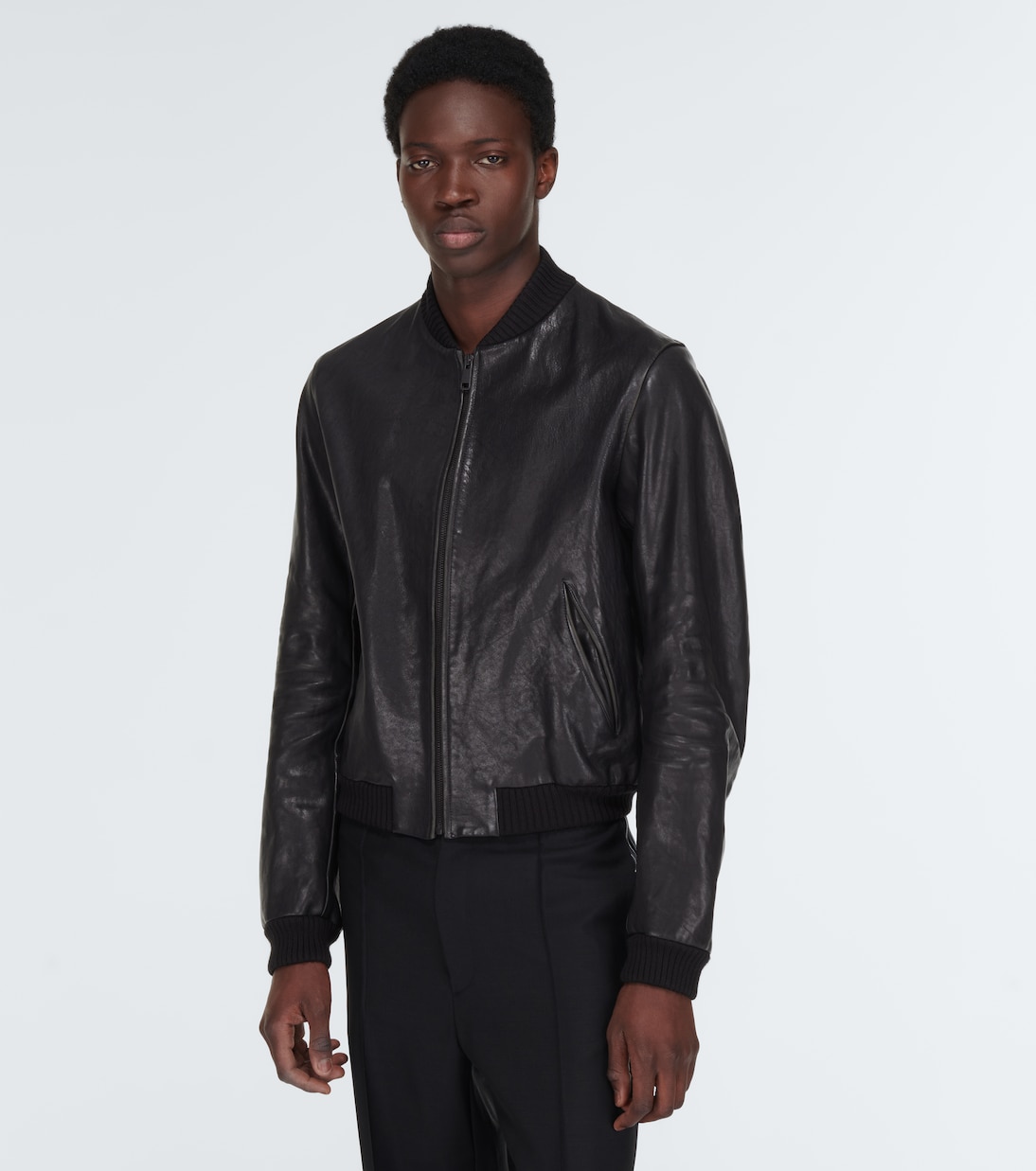 Bomber leather jacket | Prada