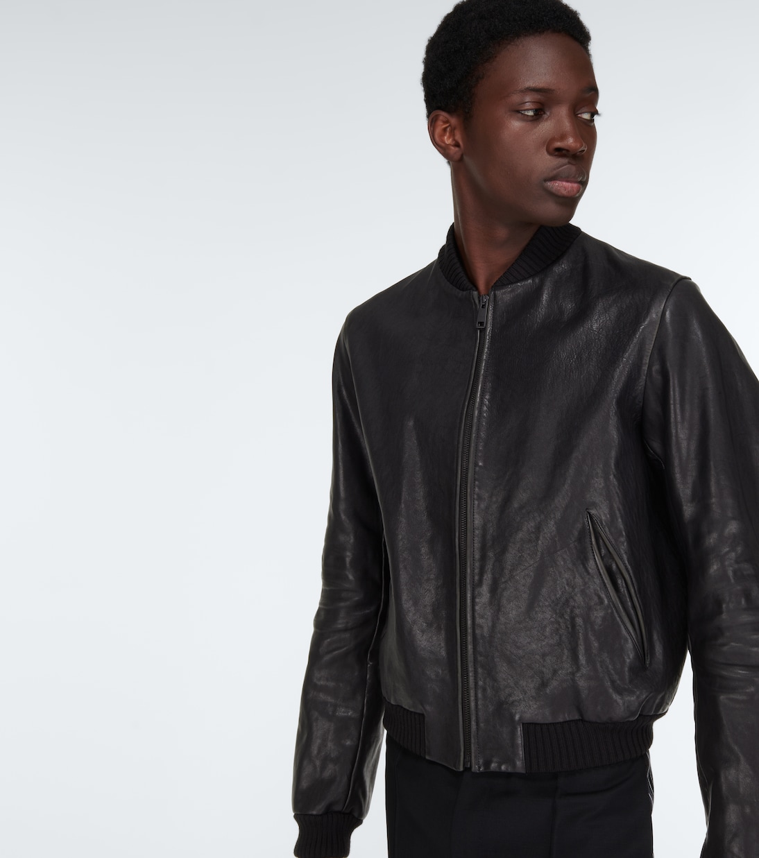 Bomber leather jacket | Prada