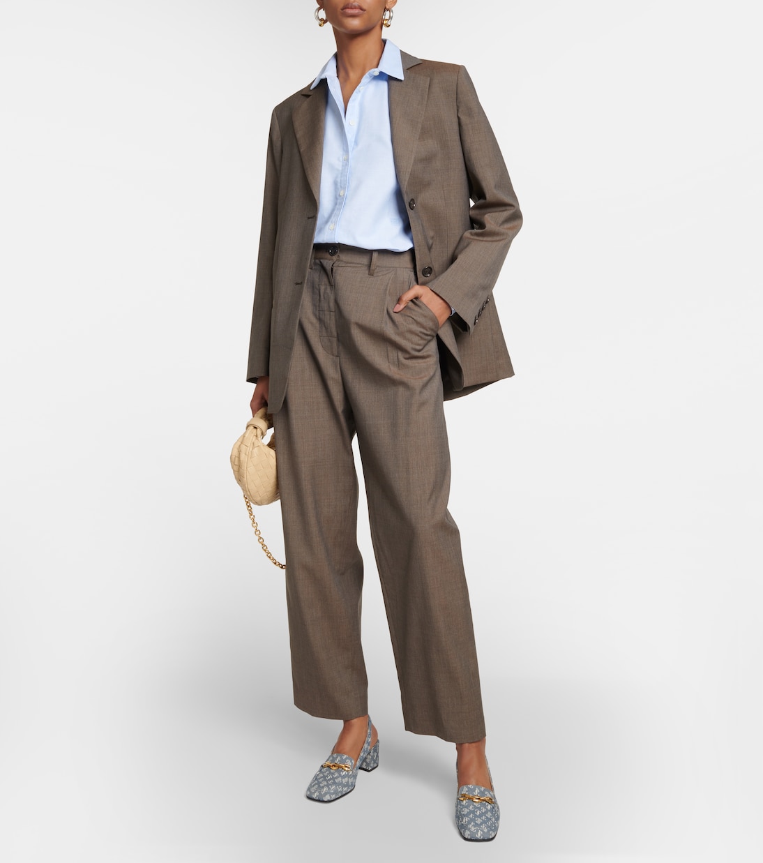 Diamond Tilda 45 denim slingback pumps | Jimmy Choo