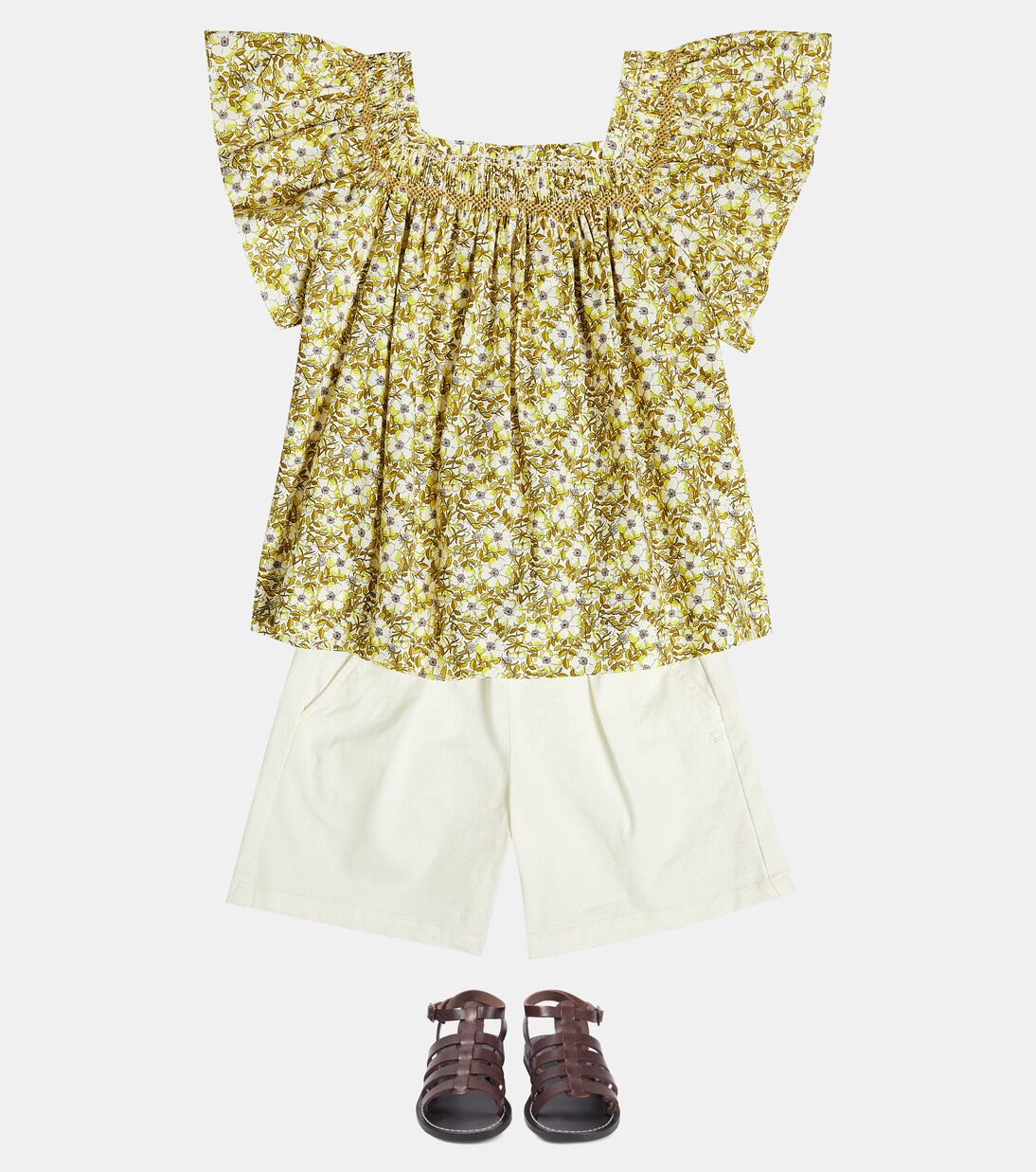 Carlie floral cotton blouse | Bonpoint