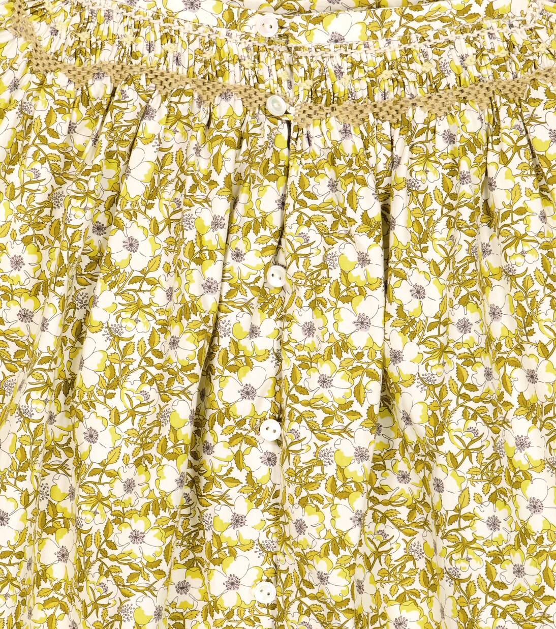 Carlie floral cotton blouse | Bonpoint