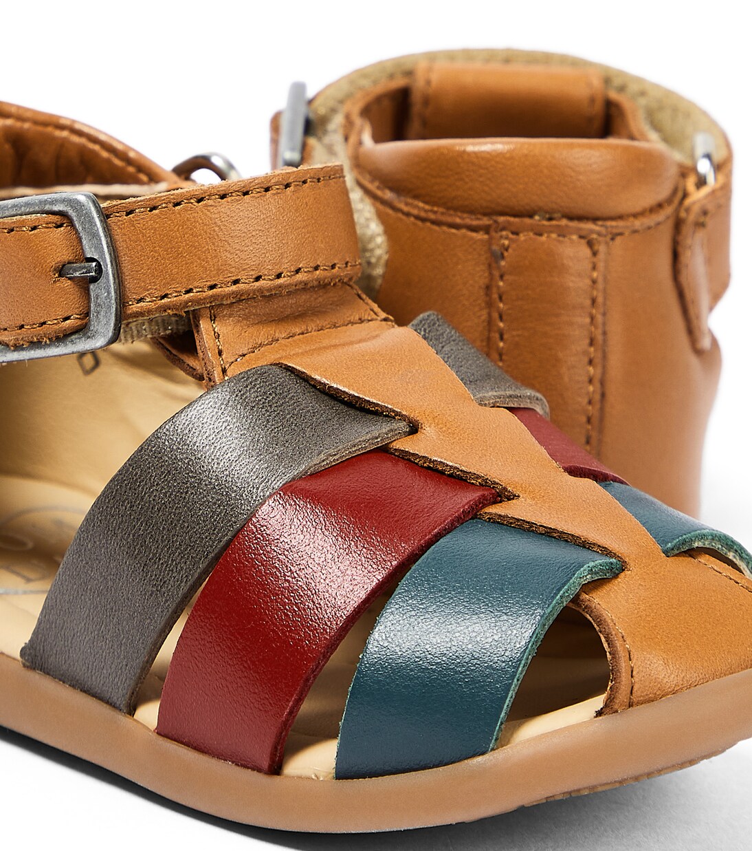 Bebé - sandalias Stand-Up Papy de piel | Pom d'Api