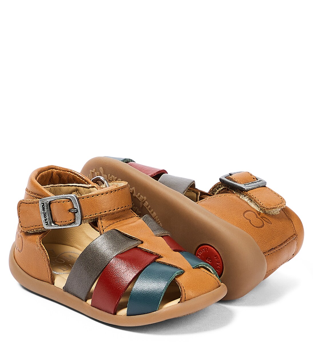 Bebé - sandalias Stand-Up Papy de piel | Pom d'Api