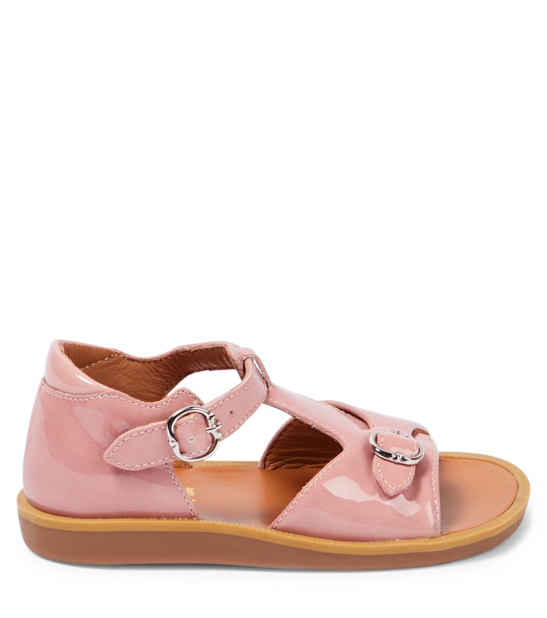 Poppy Bucky patent leather sandals | Pom d'Api