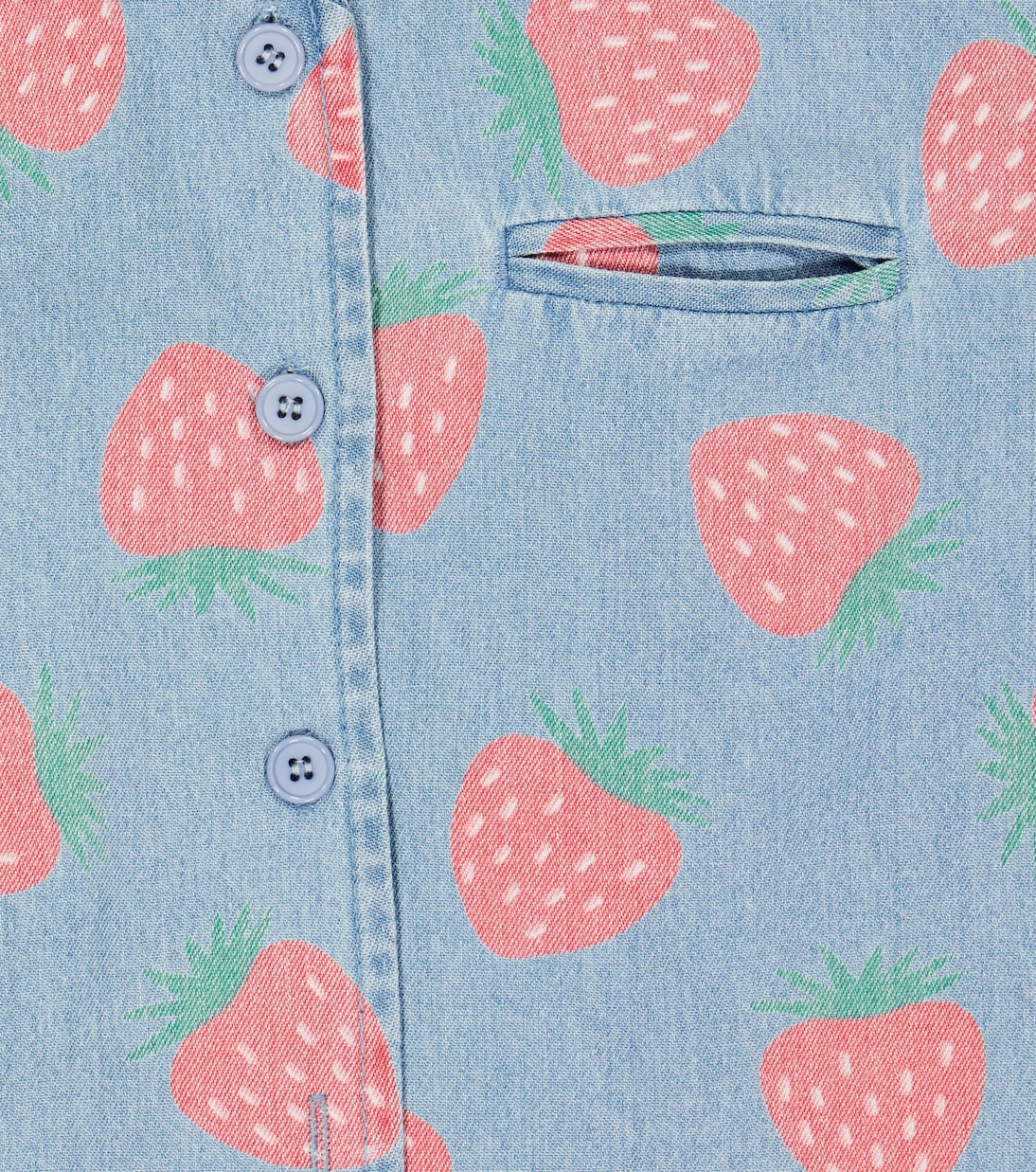 Printed denim shirt | Jellymallow