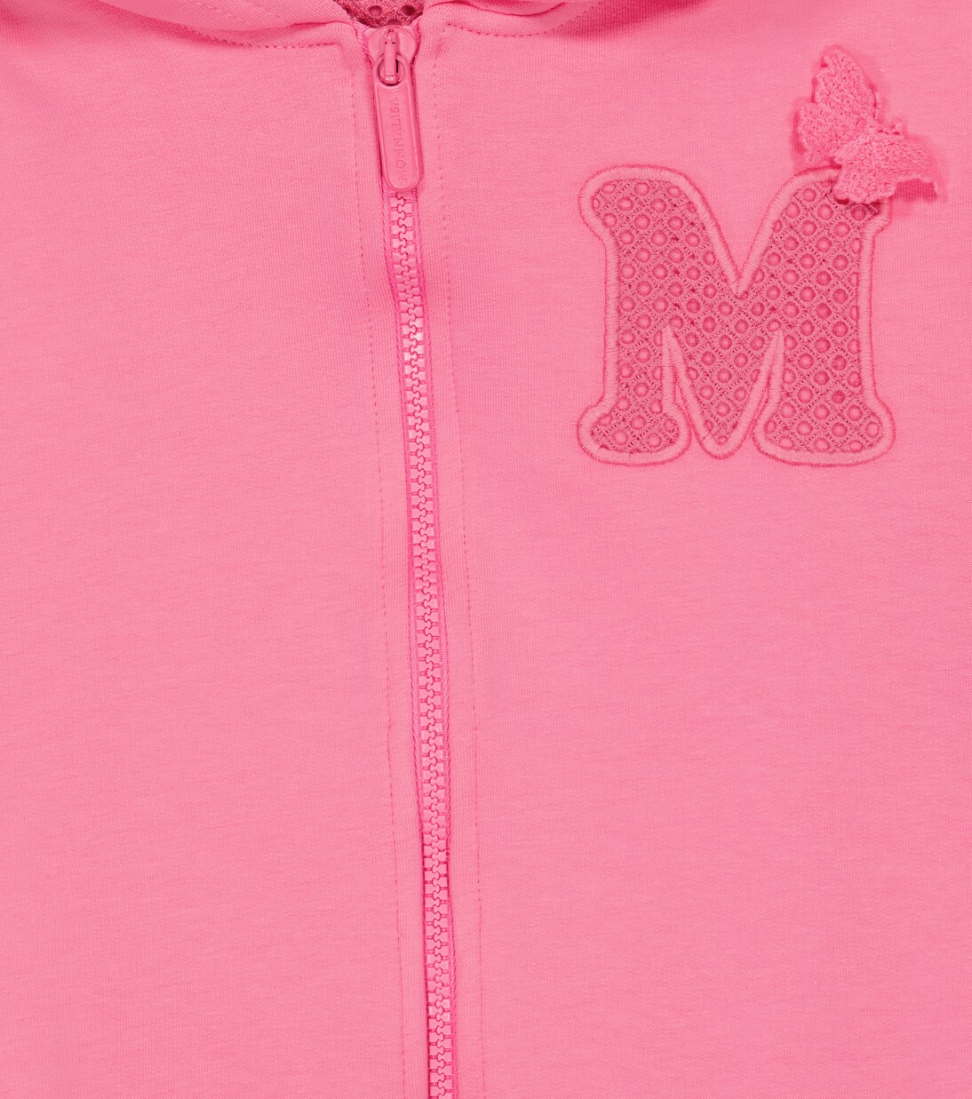 Embroidered cotton-blend hoodie | Monnalisa