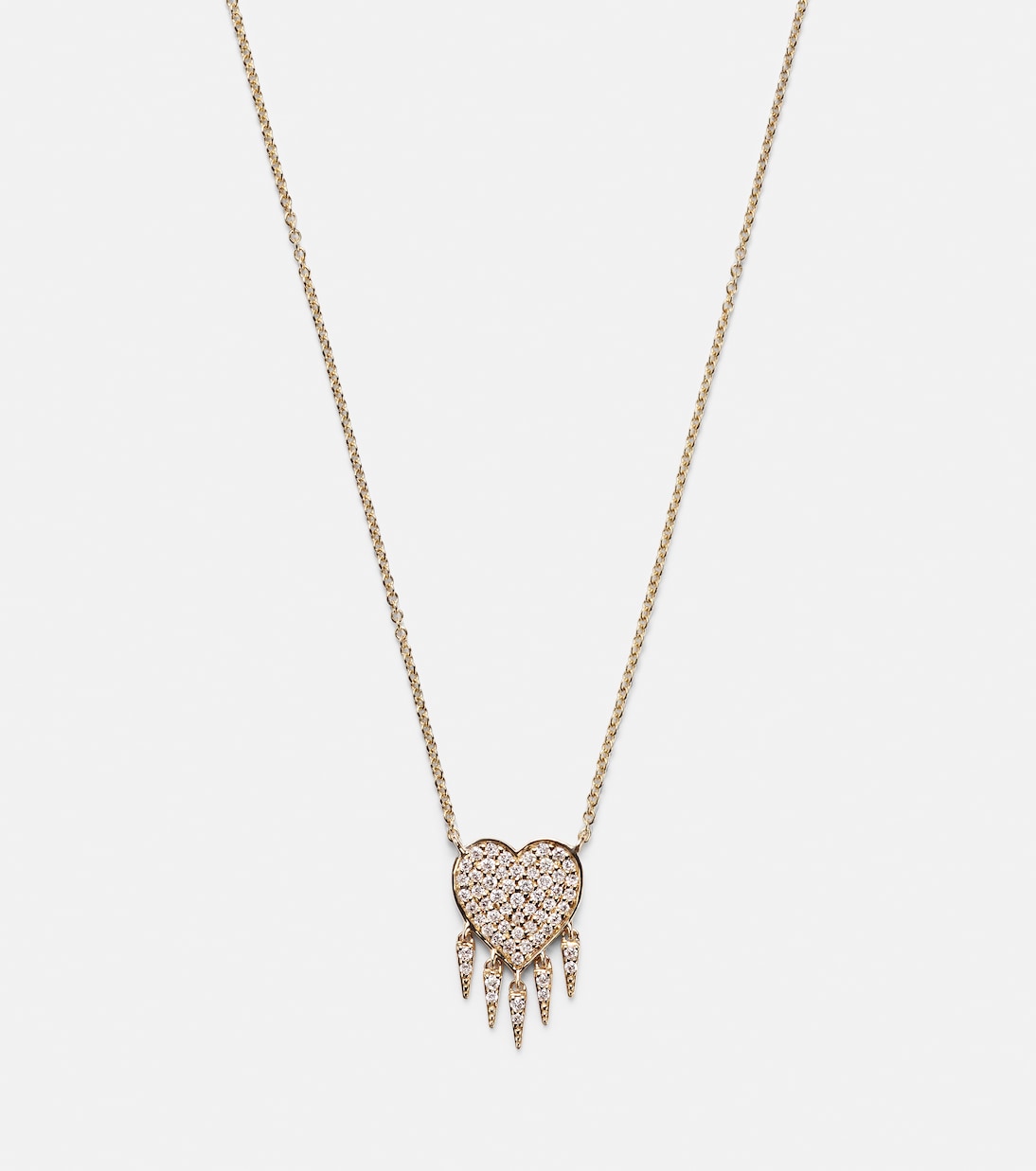 14kt gold necklace with diamonds | Sydney Evan