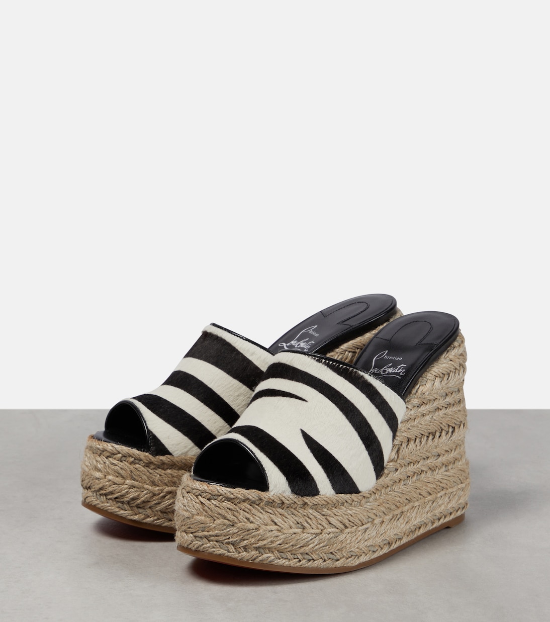 Wedge-Pantoletten Ariella aus Kalbshaar | Christian Louboutin