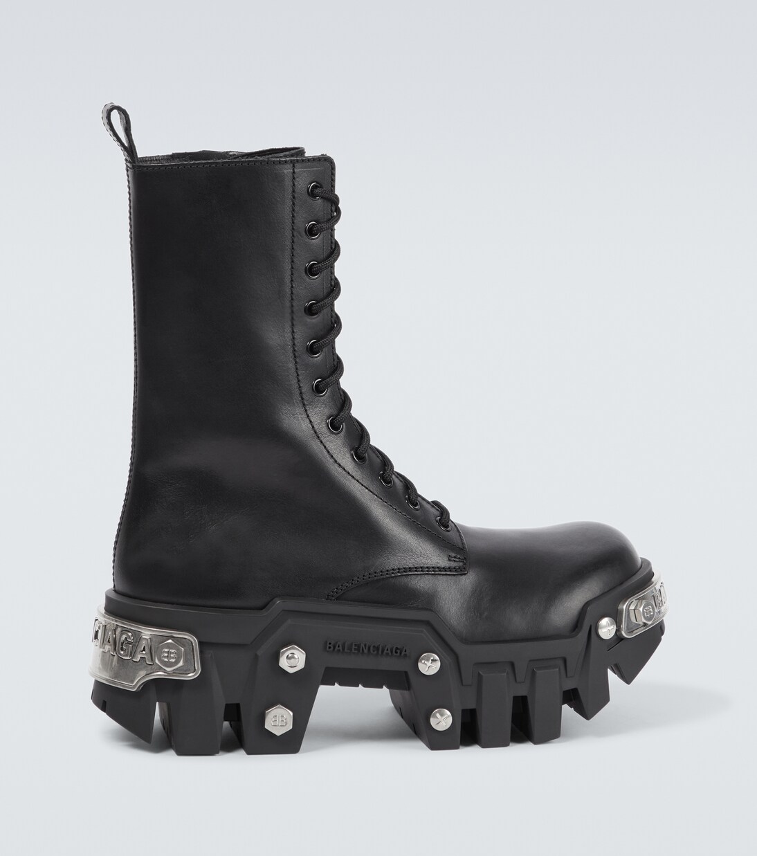 Bulldozer leather lace-up boots | Balenciaga
