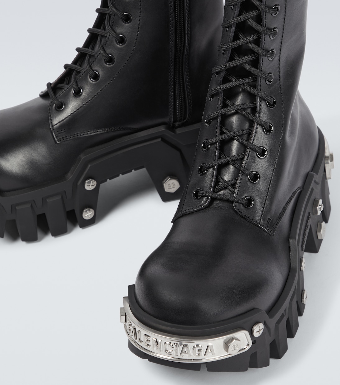 Bulldozer leather lace-up boots | Balenciaga