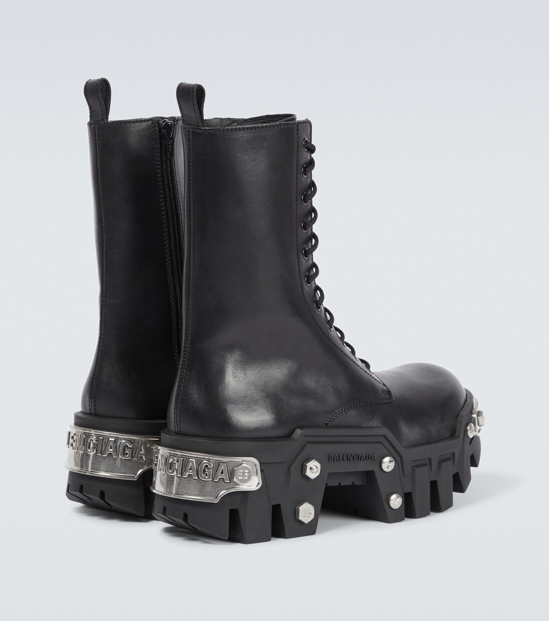 Bulldozer leather lace-up boots | Balenciaga