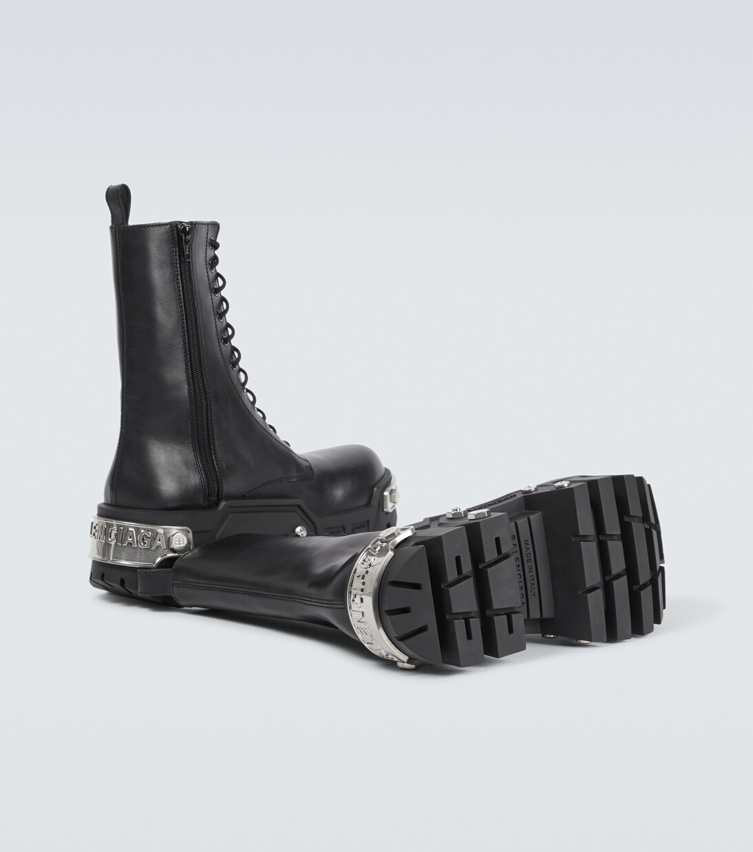 Bulldozer leather lace-up boots | Balenciaga