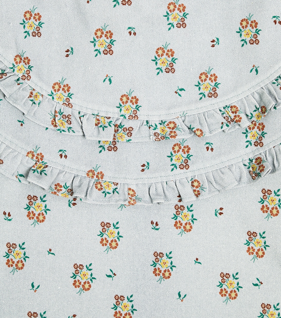 Jimena ruffled floral cotton top | The New Society