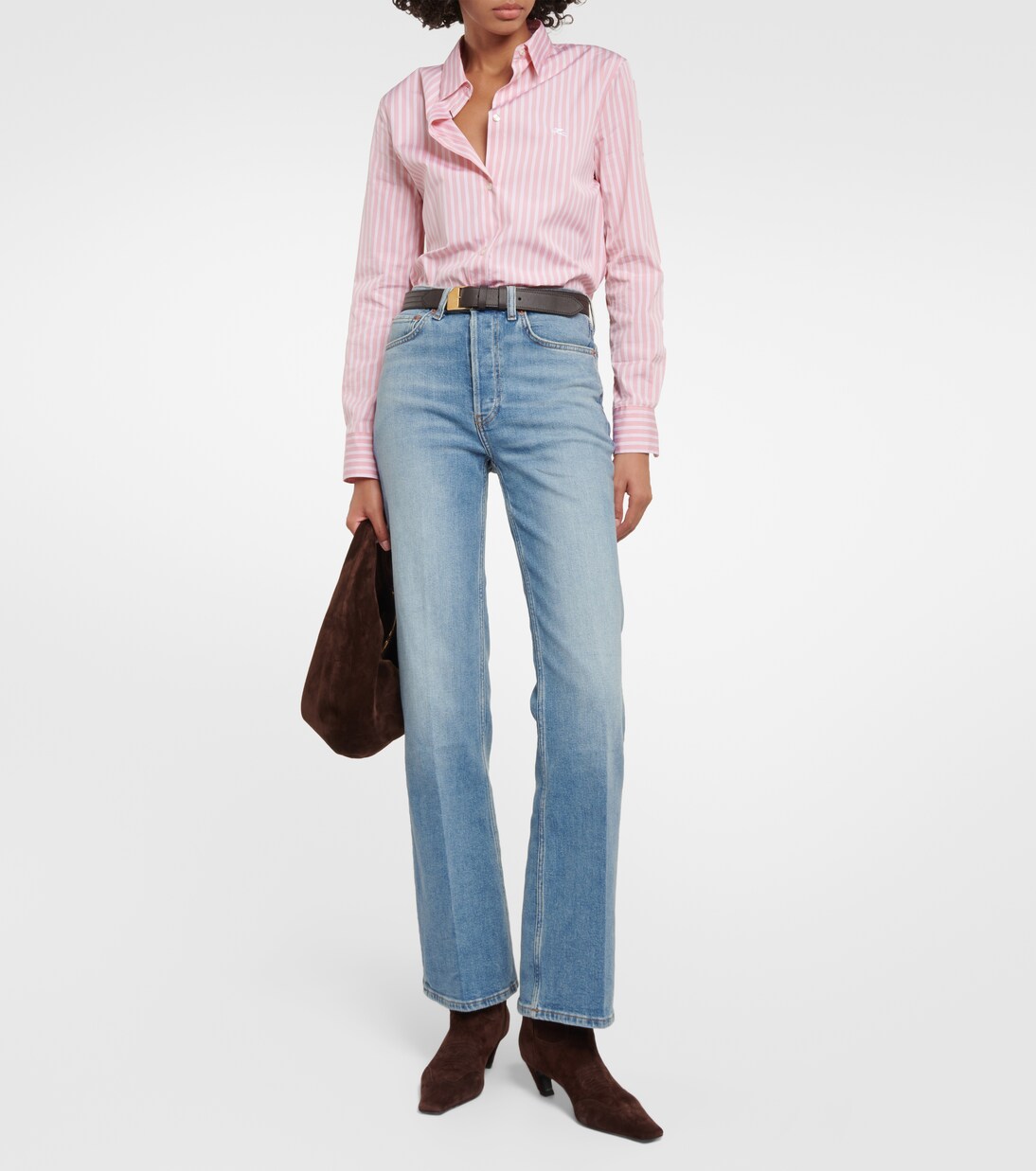 Jeans acampanados 70s de tiro alto | Re/Done