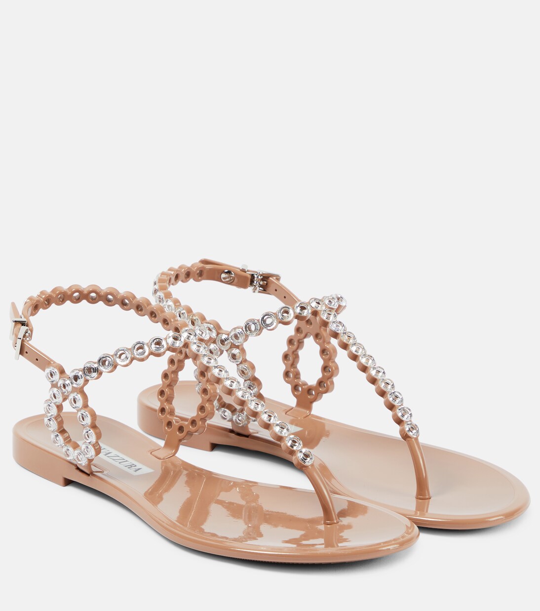 Almost Bare embellished PVC sandals | Aquazzura