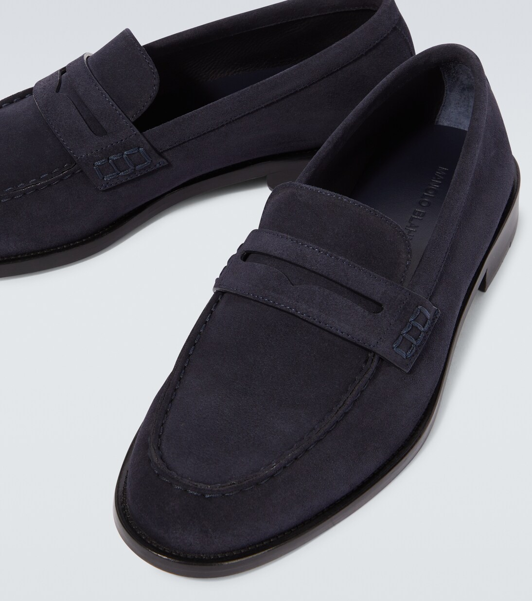 Perry suede penny loafers | Manolo Blahnik