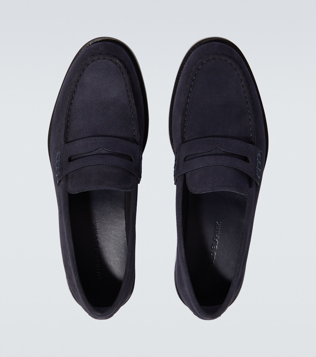 Perry suede penny loafers | Manolo Blahnik