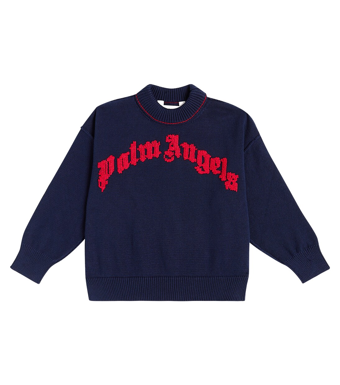 Logo cotton sweater | Palm Angels Kids