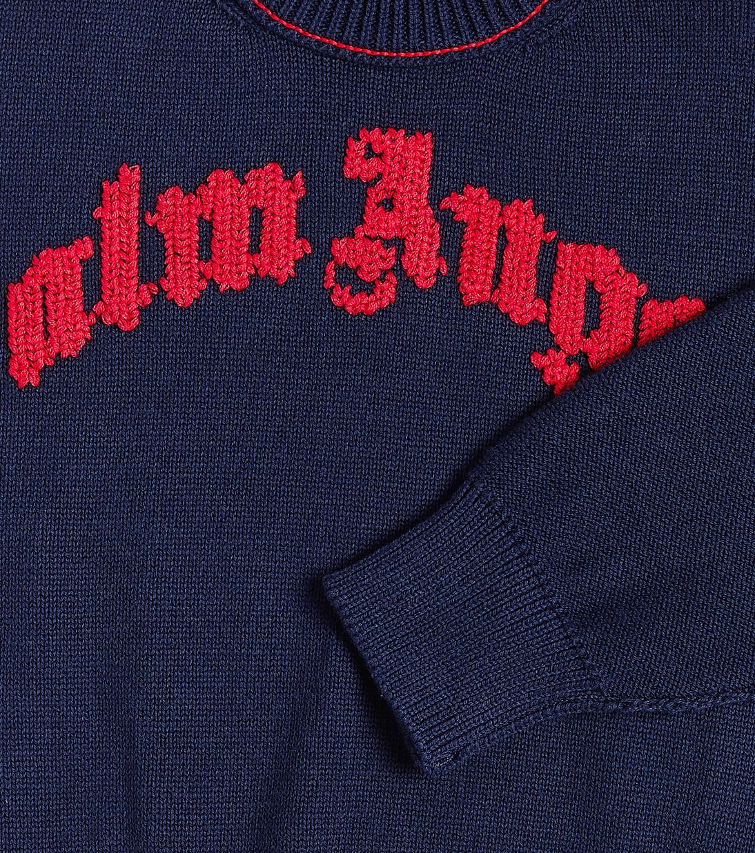 Logo cotton sweater | Palm Angels Kids