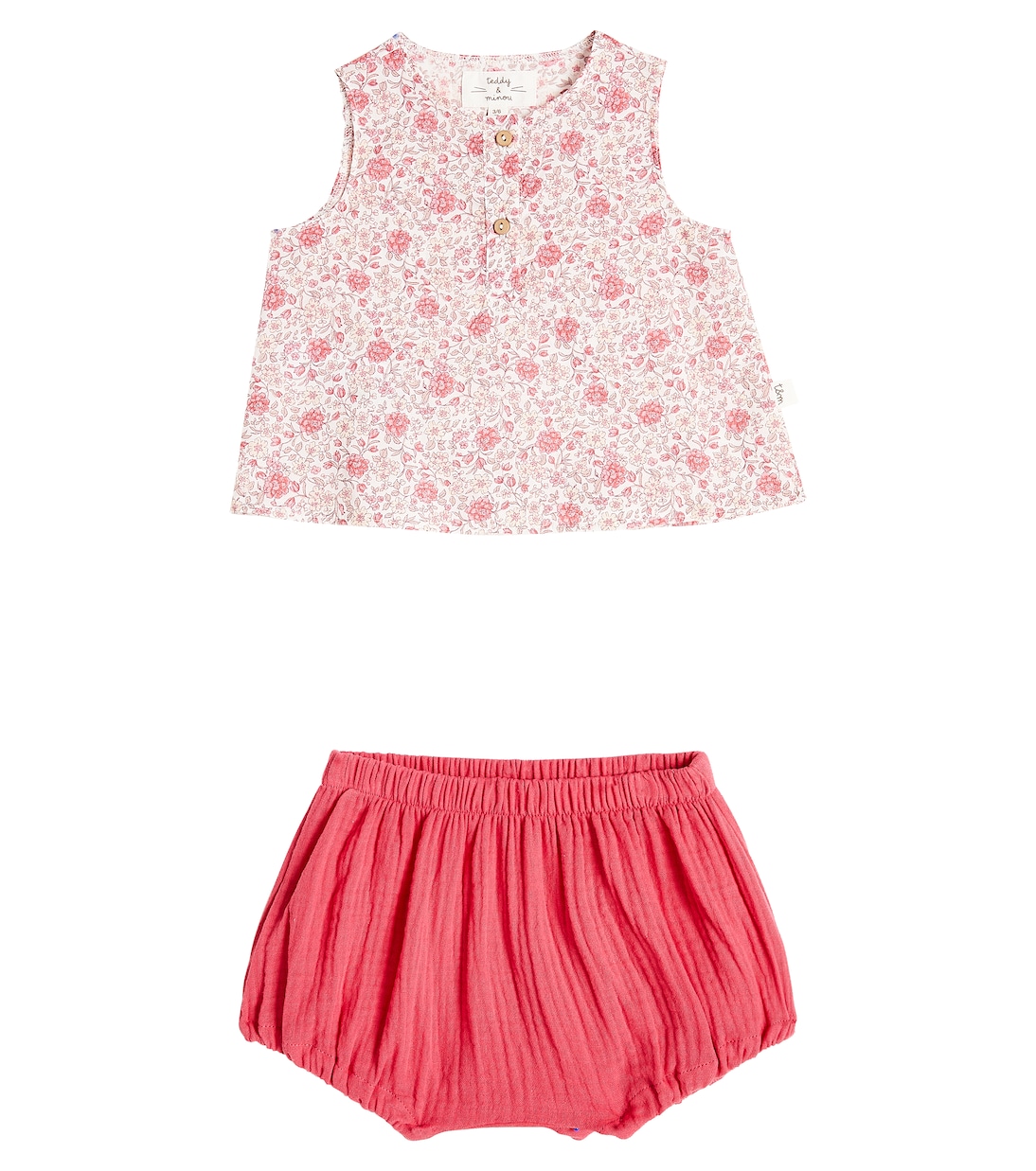 Bebé - set de vestido y braga de algodón | Il Gufo