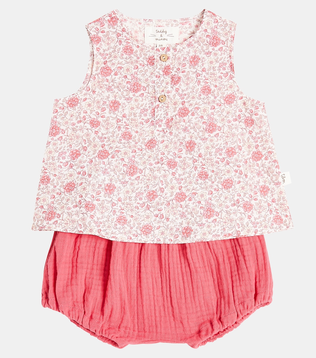 Bebé - set de vestido y braga de algodón | Il Gufo